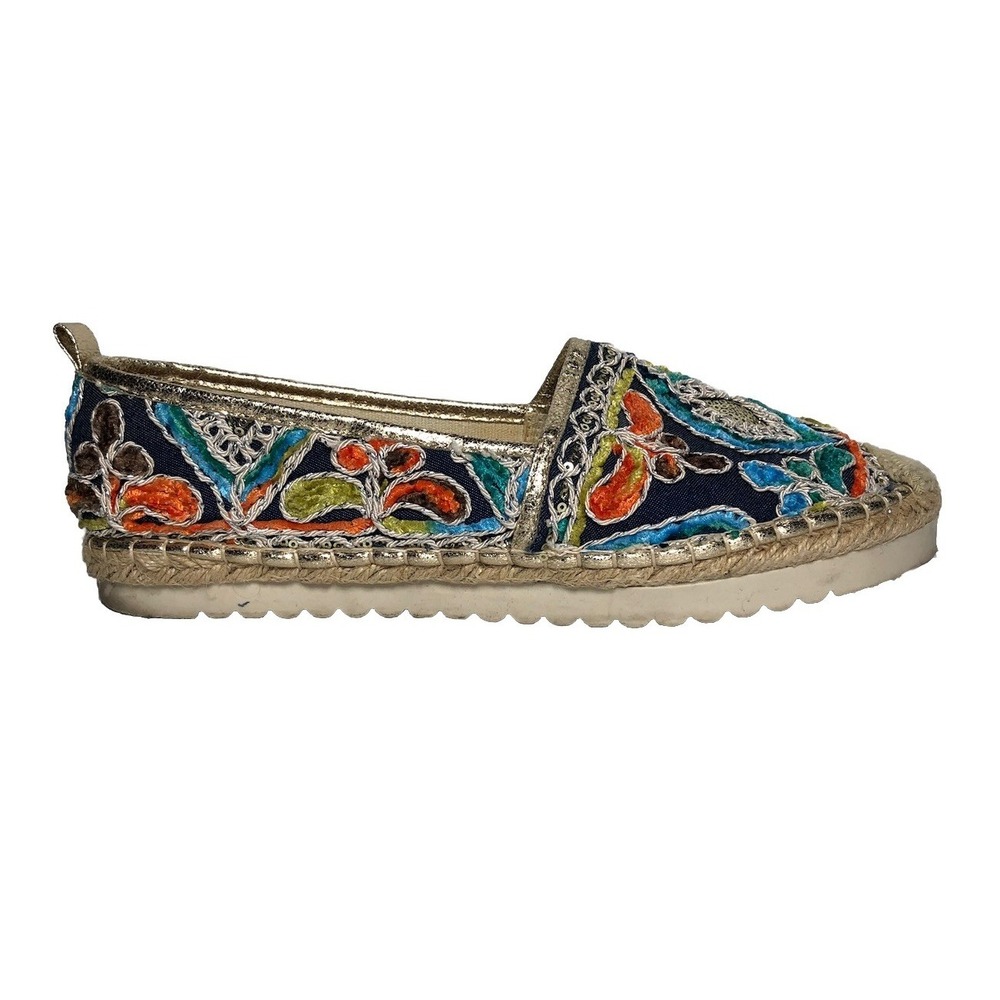Patrizia by Spring Step Espadrille Embroidered Floral Slip On Loafer Shoes - Picture 12 of 16